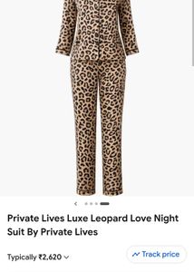 satin cheetah set