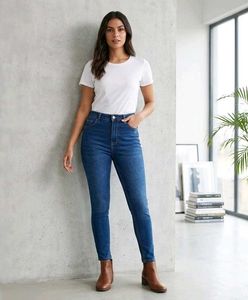 blue denim jeans