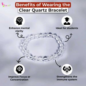 clear quartz healing Crystal Bracelet manifestatio