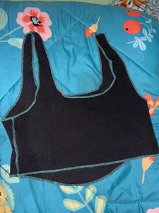 Black Mushroom Graphic Corset Top