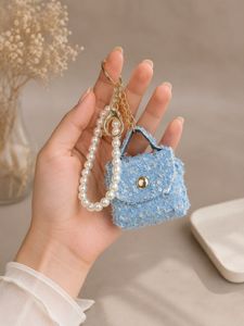 Denim Look Chic Mini Bag Charm/Keychain