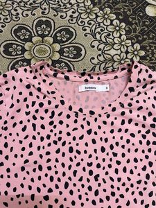 Y2K Pink Leopard Print T-Shirt