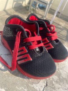 Kids Black & Red Sneakers/Sports Shoes