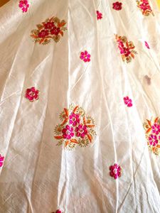 Beautiful White Embroidered Gown