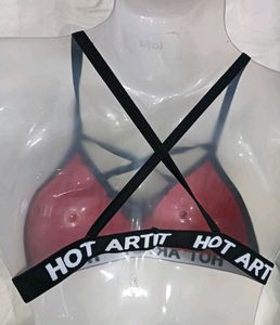 💙 Red Criss-Cross Strap Sports Bra