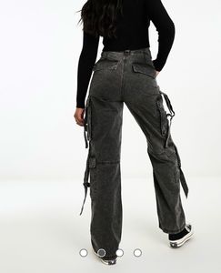 BERSHKA Cargo Jeans with Straps