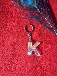 Handmade Resin Letter Keychain &amp; Pen