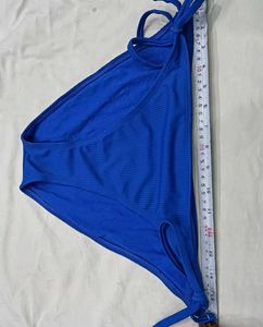 ❤️‍🔥 Vibrant Blue Ribbed Bikini Bottom