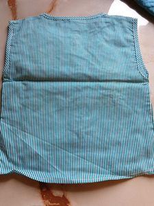 Cute Striped Sleeveless Top with Bear and Boss Pri