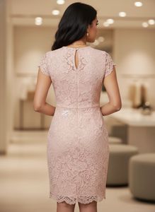 Elegant Lace Sheath Dress