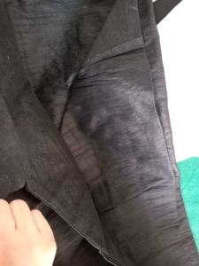 Ben Martin Black Mandarin Collar Shirt