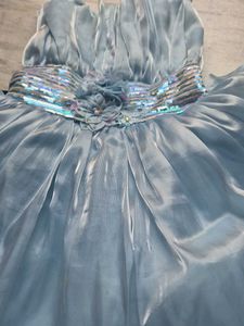 Beautiful Light Blue frock for 5 year girls