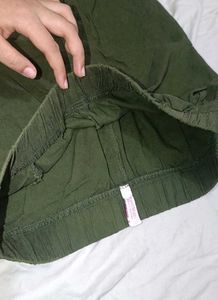 Olive Green Casual leggings💐