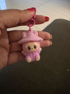 Cute Pink Plush Keychain Toy