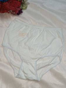 Comfortable White Briefs with Butterfly Detail