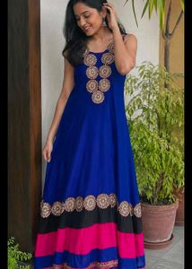 Royal Blue Embellished Gown