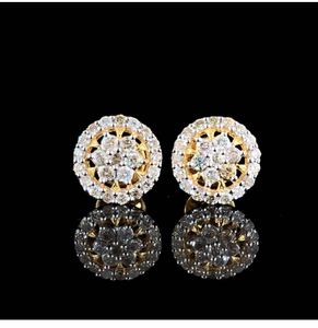 Sparkling Diamond Stud Earrings