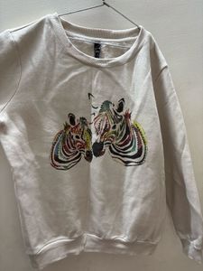 Zebra Print Sweatshirt