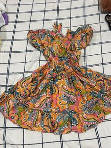 Paisley Print Dress