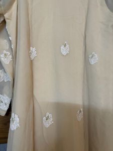 Chickankari Kurta With Lining