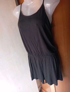 Black Spaghetti Strap Romper