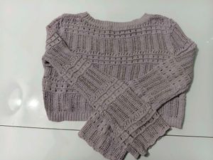 Cropped Knit Sweater