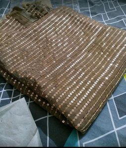 Sequence Saree With Blouse Piece