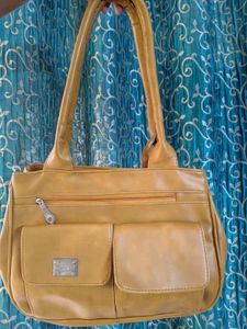Stylish Yellow Handbag
