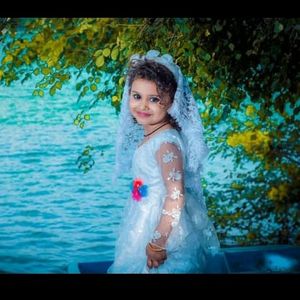 Beautiful White Flower Girl Dress