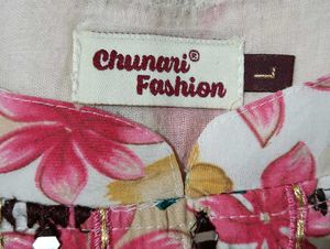 Floral Print Kurta with Embellished Pants