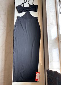 Urbanic Chic Black Cutout Maxi Dress