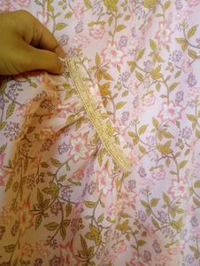 libas Pink Floral Kurta Set