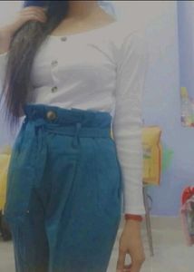 White Crop Top Winter Special