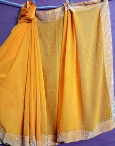 Women's Georgette Saree.. 🧡