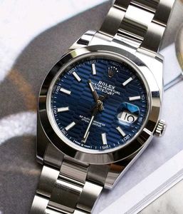 Rolex Stainless Steel Blue Dial Watch