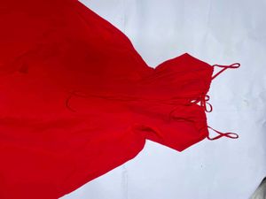 Stunning Red Cami Dress with Slit