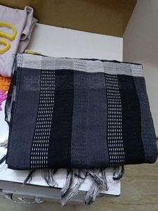 Striped black dupatta