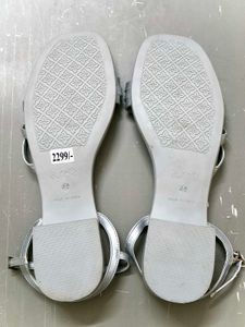 STUNNING &amp; NEW: Aurelia Silver Block Heels