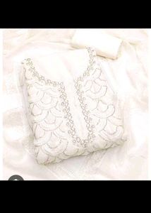 Elegant White Chikankari Kurta Set