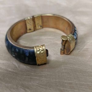 Vintage Mosaic Brass Bangle
