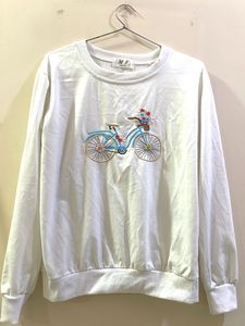 Embroidered Bike Sweatshirt