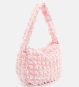 Cute Pink Textured Shoulder Bag