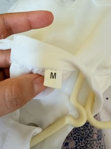 NEVER WORN White frilled top