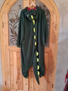 Green Dinosaur Kigurumi Onesie
