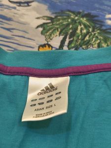 Adidas Teal Graphic T-Shirt
