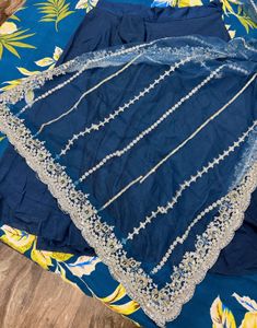 Embroidered Blue lehenga