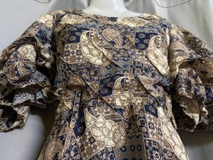 Boho Paisley Print Midi Dress