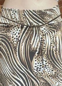 Wild Print Asymmetrical Skirt