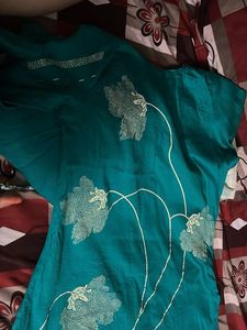 Teal Kurta Set with Dupatta