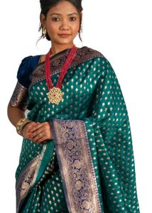 NewTeal green banarasi Silk Saree